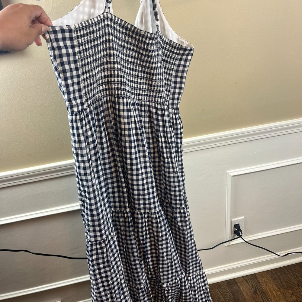 NWOT Old Navy Tiered Gingham Printed Maxi Cami Swing Dress - Large - Picture 8 of 8